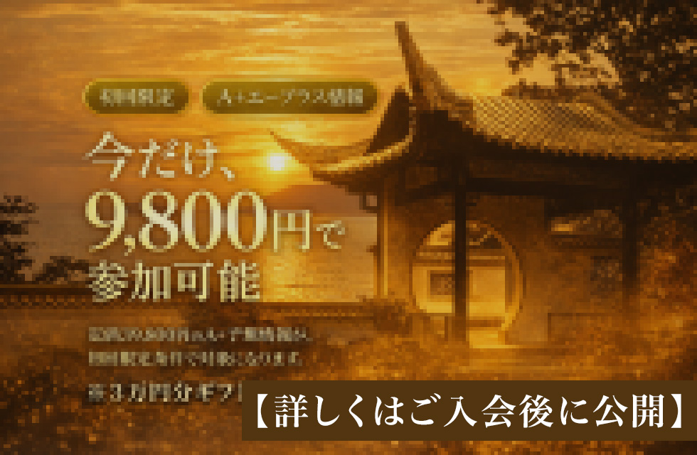 今だけ9800円で参加可能